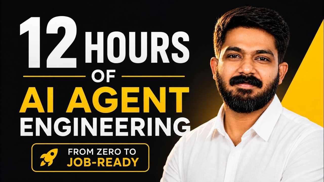 12 Hours of AI Agents — From Zero to Job-Ready AI Agent Engineer