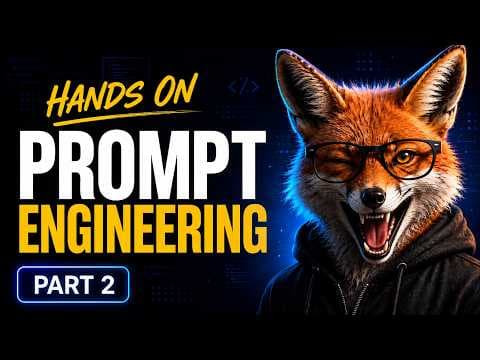 Thumbnail for Prompt Engineering Hands-On | Every AI Agent Engineer Needs - Part 2