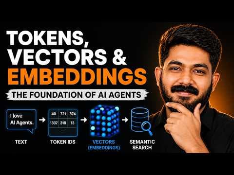 Thumbnail for Ep16# Tokens, Vectors & Embeddings in AI Agnets?