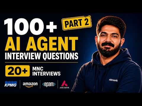 Thumbnail for I Faced 20+ MNC AI Interviews — 100+ Questions They Actually Asked | Part 2
