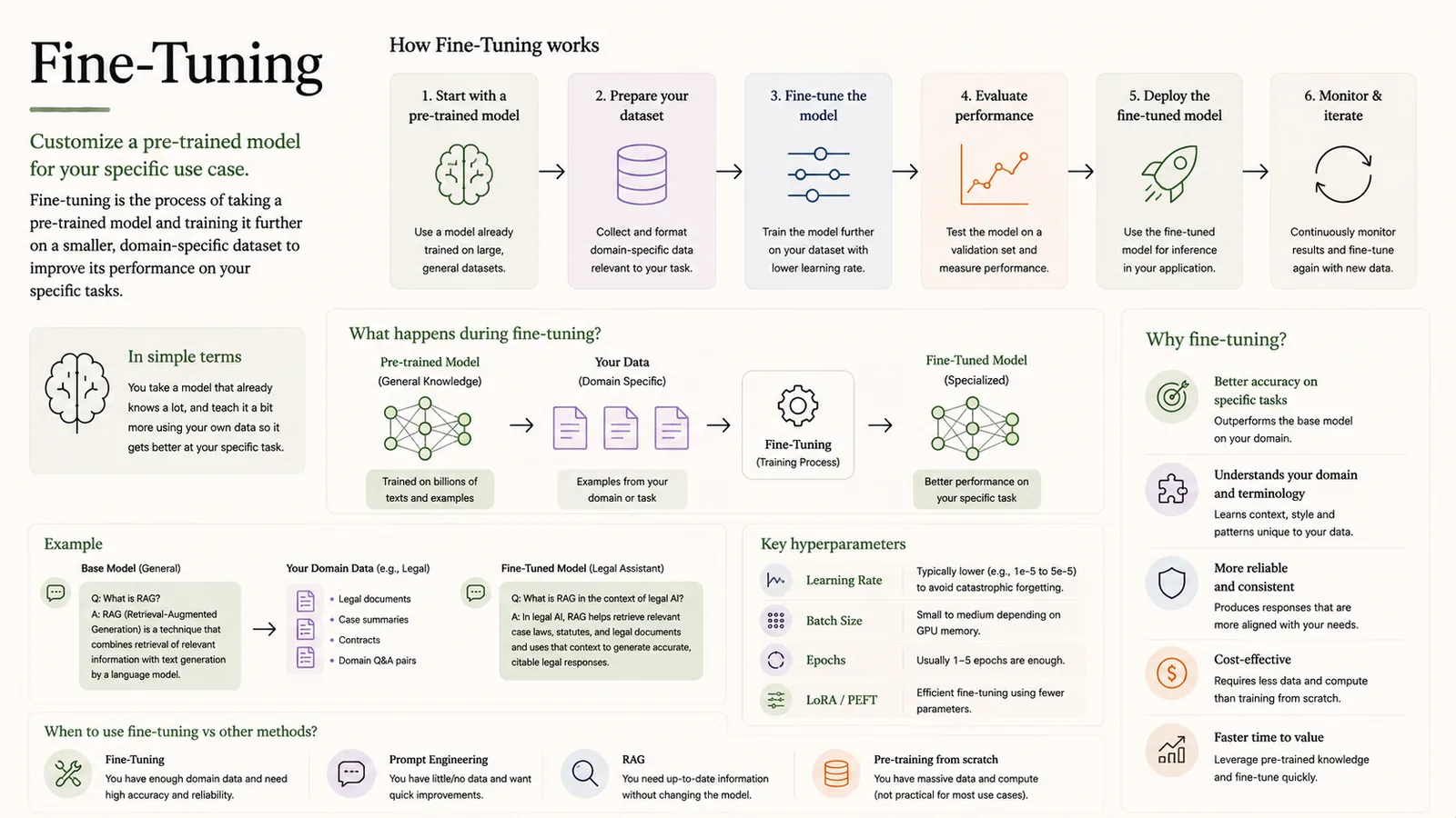 Fine-Tuning (Deep Dive) — The full fine-tuning workflow and hyperparameters.